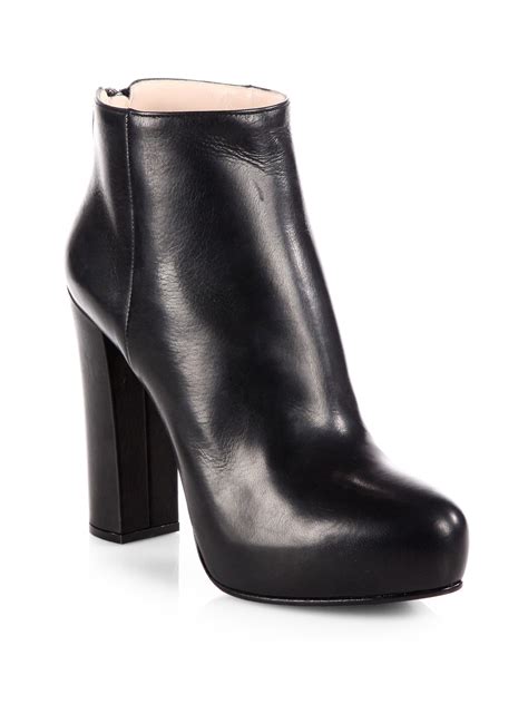 platform women prada boots|prada 55 leather ankle boots.